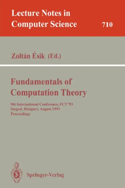 Buy Fundamentals of Computation Theory (English, Zoltan Esik) — BookShops.in