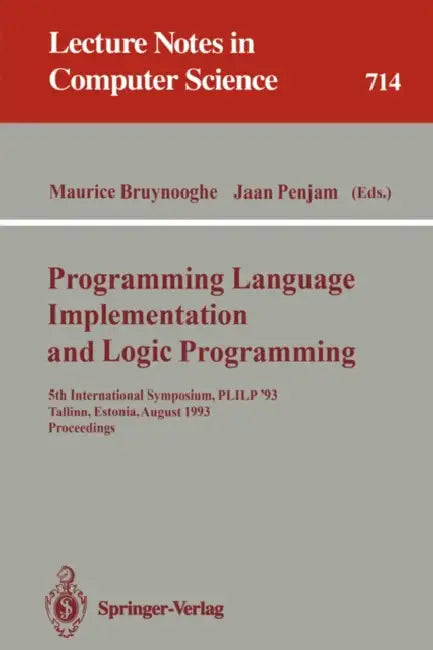 Buy Programming Language Implementation and Logic Programming (English, Maurice Bruynooghe | Jaan Penjam) — BookShops.in
