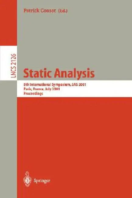 Buy Static Analysis (English, Patrick Cousot | Moreno Falaschi | Gilberto File) — BookShops.in