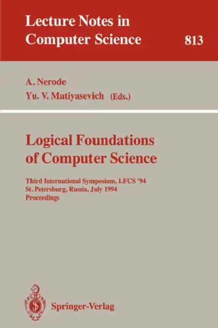 Buy Logical Foundations of Computer Science (English, Anil Nerode | Yu V. Matiyasevich) — BookShops.in
