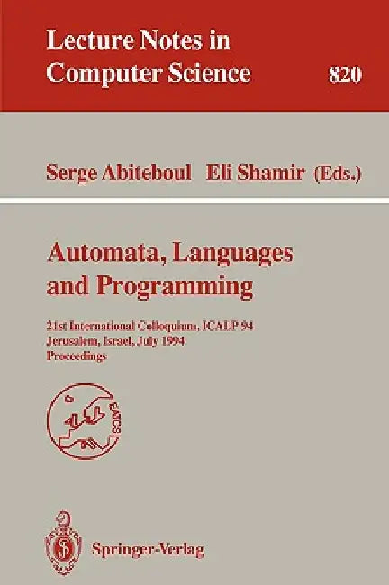Buy Automata, Languages, and Programming (English, Serge Abiteboul | Eli Shamir) — BookShops.in
