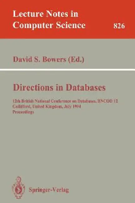 Buy Directions in Databases (English, David S. Bowers) — BookShops.in