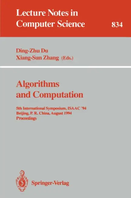 Buy Algorithms and Computation (English, Ding-Zhu Du | Xiang-Sun Zhang) — BookShops.in