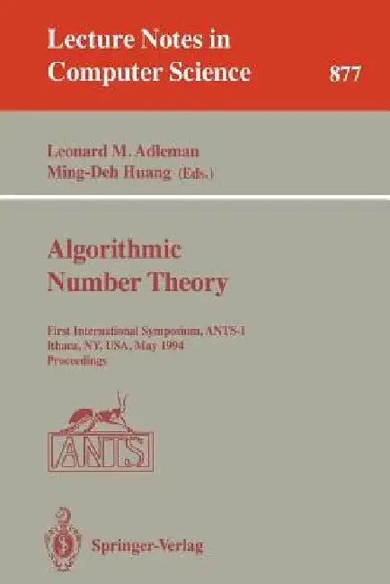 Buy Algorithmic Number Theory (English, Leonard M. Adleman | Ming-Deh Huang) — BookShops.in