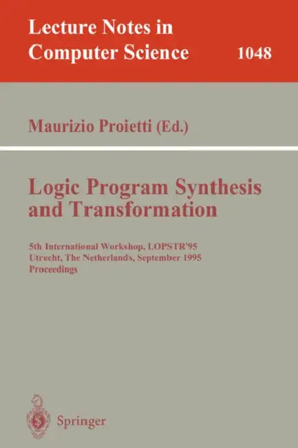 Buy Logic Program Synthesis and Transformation (English, Maurizio Proietti) — BookShops.in