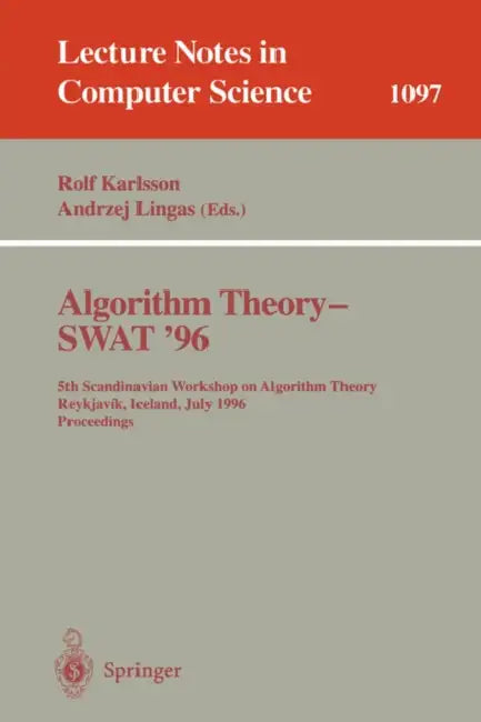 Buy Algorithm Theory - Swat '96 (English, Rolf Karlsson | Andrzej Lingas) — BookShops.in