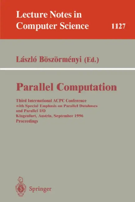 Buy Parallel Computation (English, Laszlo Böszörmenyi) — BookShops.in