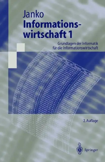 Buy Informationswirtschaft 1 (English, Wolfgang Janko) — BookShops.in