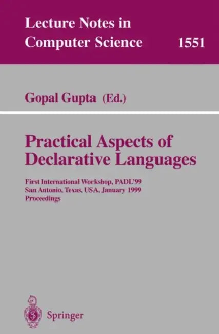 Buy Practical Aspects of Declarative Languages (English, Gopal Gupta) — BookShops.in