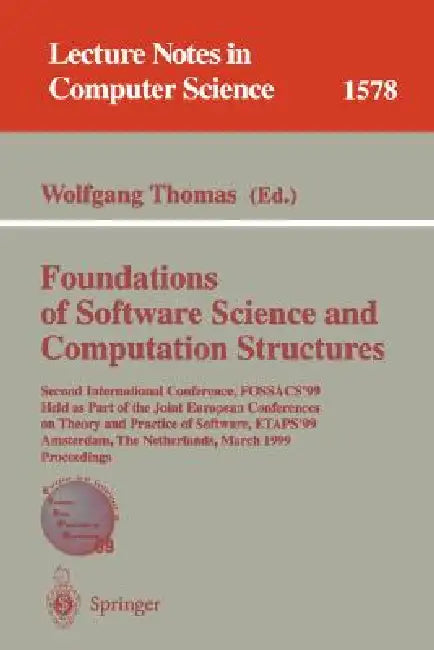Buy Foundations of Software Science and Computation Structures | — BookShops.in