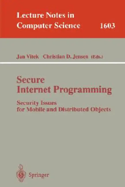 Buy Secure Internet Programming (English, Jan Vitek | Christian D. Jensen) — BookShops.in