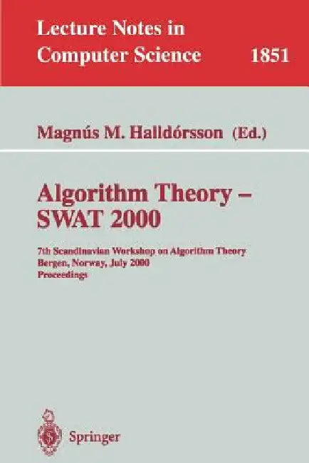 Buy Algorithm Theory - Swat 2000 (English, Magnus M. Halldorsson) — BookShops.in