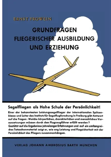 Buy Grundfragen Fliegerischer Ausbildung Und Erziehung (English, E. Frowein) — BookShops.in