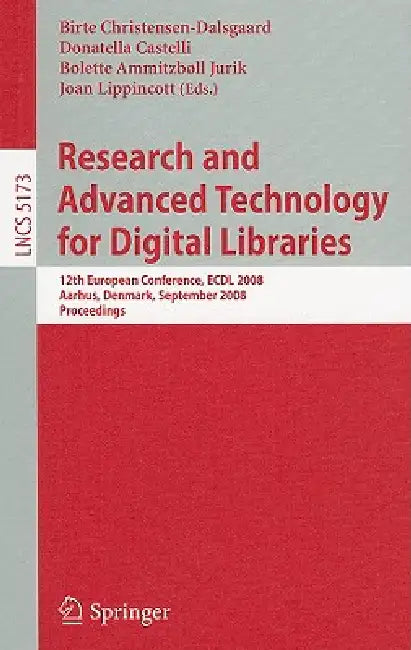 Buy Research and Advanced Technology for Digital Libraries | by โ BookShops.in