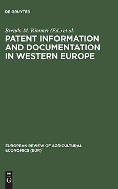 Buy Patent Information and Documentation in Western Europe (English, Brenda M. Rimmer | Commission of the European Communities) โ BookShops.in