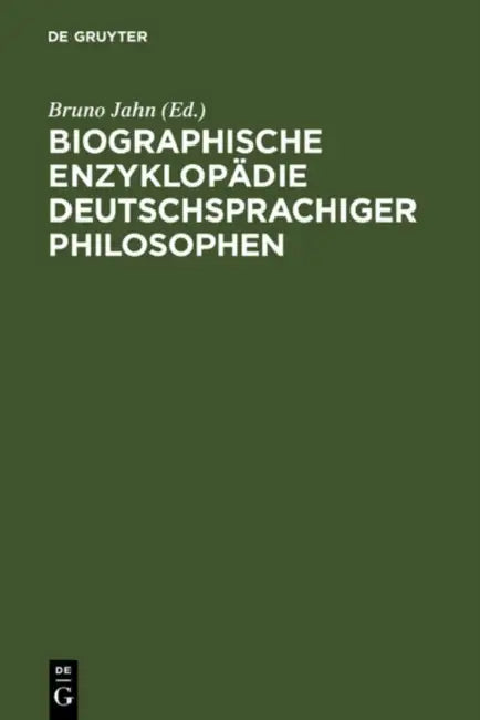 Buy Biographische Enzyklopädie Deutschsprachiger Philosophen (English, Bruno (ADP) Jahn) — BookShops.in