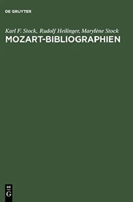 Buy Mozart-bibliographien / Mozart Bibliographies (English, Karl F./ Heilinger, Rudolf/ Stock, Marylène Stock) — BookShops.in