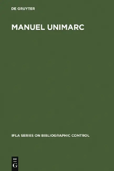 Buy Manuel UNIMARC (English, Comité Francais Unimarc) — BookShops.in