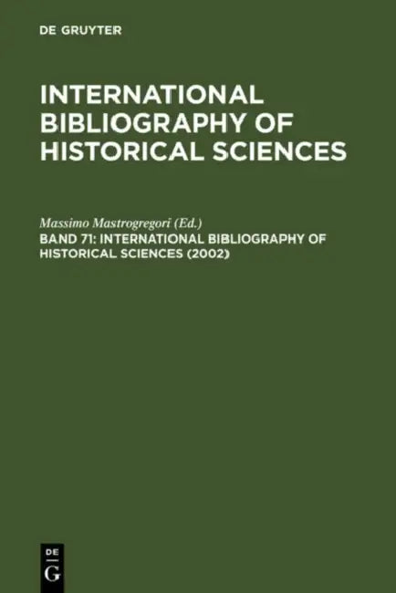 Buy International Bibliography of Historical Sciences 2002 (English, Massimo (EDT) Mastrogregori) — BookShops.in