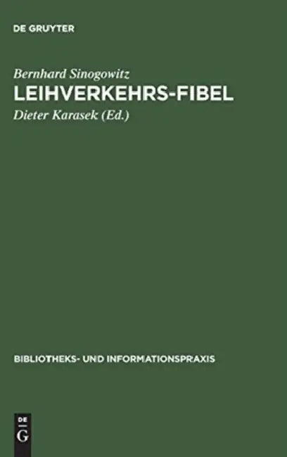 Buy Leihverkehrs-Fibel (English, Bernhard Sinogowitz | Dieter Karasek) — BookShops.in