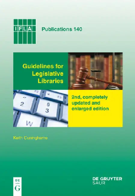 Buy Guidelines for Legislative Libraries (English, Keith Cuninghame) — BookShops.in