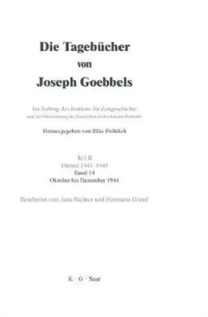 Buy Oktober - Dezember 1944 (English, Hermann Graml | Jana Richter) — BookShops.in