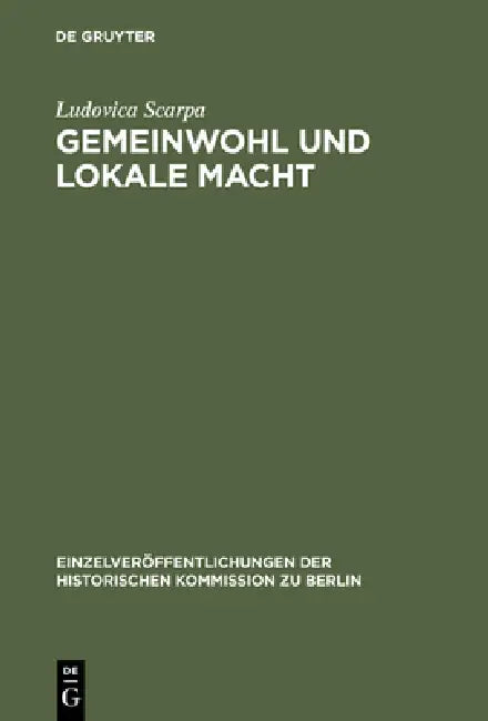 Buy Gemeinwohl und lokale Macht (English, Ludovica Scarpa) — BookShops.in