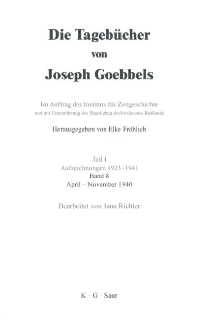 Buy April - November 1940 (English, Jana Richter) — BookShops.in