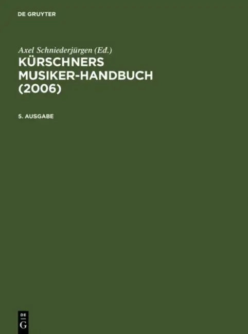 Buy Kurschners Musiker-handbuch (English, Not Available (NA)) — BookShops.in