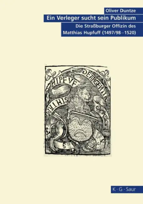 Buy Ein Verleger sucht sein Publikum (English, Oliver Duntze) — BookShops.in