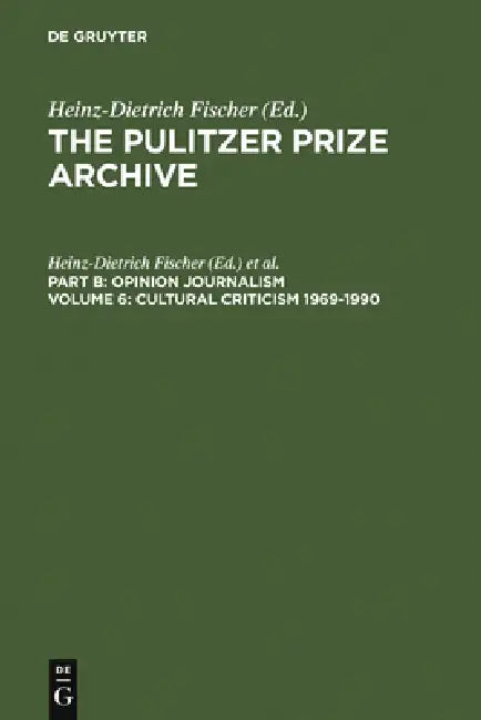 Buy Cultural Criticism 1969-1990 (English, Heinz-Dietrich Fischer | Erika J. Fischer) — BookShops.in