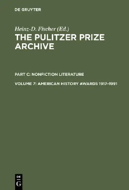 Buy American History Awards 1917-1991 (English, Heinz-D Fischer) — BookShops.in