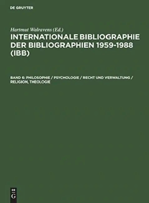 Buy International Bibliography of Bibliographies 1959-1988 (English, Not Available (NA)) — BookShops.in