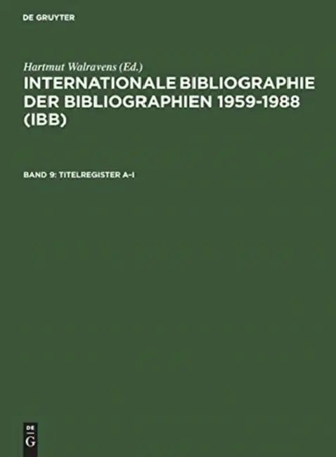 Buy Titelregister A-i (English, Ursula (EDT)/ Schmiedecke, Käthe (EDT)/ Walravens, Hartmut (EDT) Olejniczak) — BookShops.in