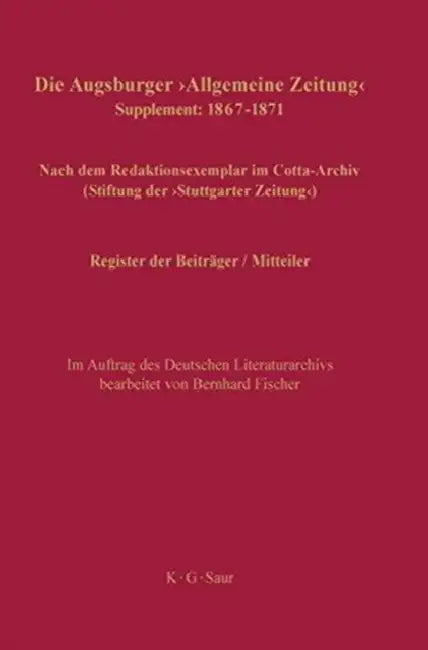 Buy Register der Beiträger / Mitteiler (English, Bernhard Fischer) — BookShops.in