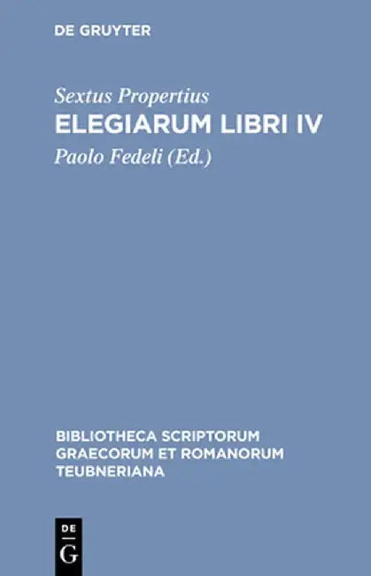 Buy Elegiarum Libri IV (English, Sextus Propertius) — BookShops.in