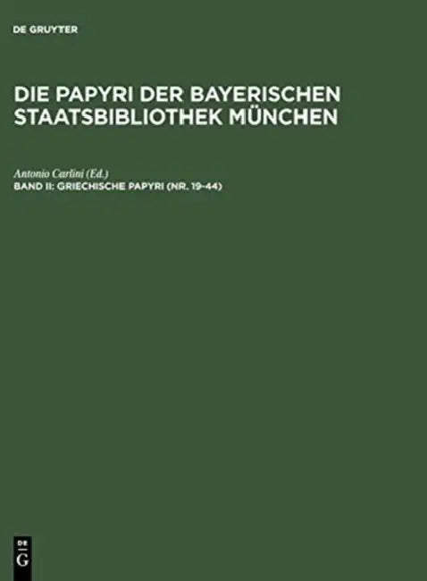 Buy Griechische Papyri (NR. 19-44) (English, Antonio Carlini) — BookShops.in