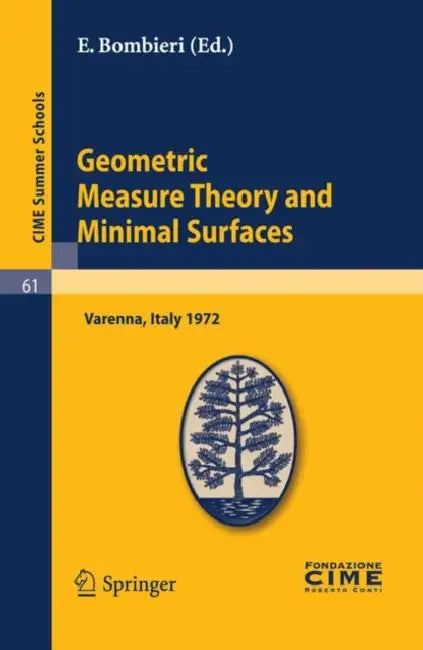 Buy Geometric Measure Theory and Minimal Surfaces (English, E. Bombieri) — BookShops.in
