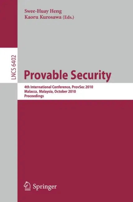 Buy Provable Security (English, Kaoru Kurosawa) — BookShops.in