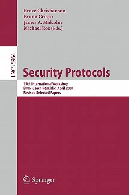 Buy Security Protocols (English, Bruce Christianson | Bruno Crispo | James A. Malcolm) — BookShops.in