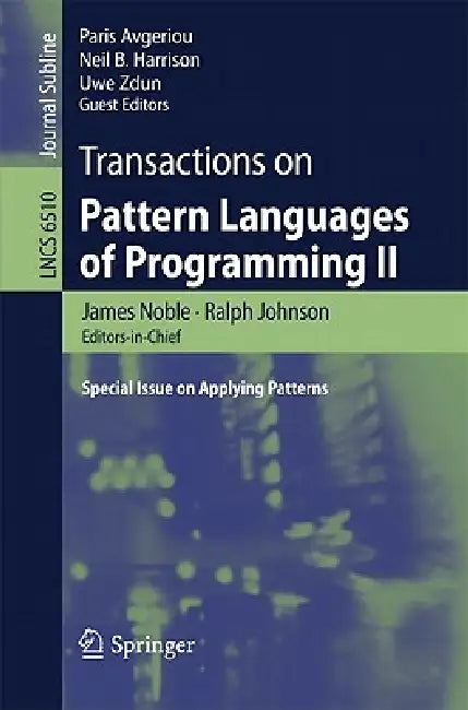 Buy Transactions on Pattern Languages of Programming II (English, James Noble | Ralph Johnson | Paris Avgeriou) — BookShops.in