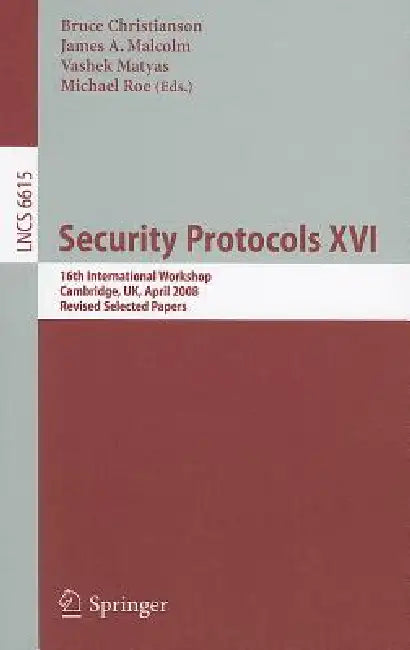 Buy Security Protocols XVI (English, Bruce Christianson | James Malcolm | Vashek Matyas) — BookShops.in