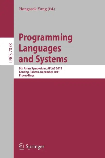 Buy Programming Languages and Systems (English, Hongseok Yang) — BookShops.in