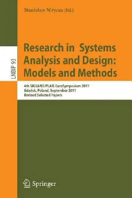 Buy Research in Systems Analysis and Design (English, Stanislaw Wrycza) โ BookShops.in