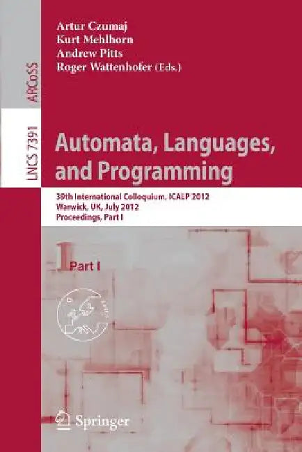Buy Automata, Languages, and Programming (English, Artur Czumaj | Kurt Mehlhorn | Andrew Pitts) — BookShops.in