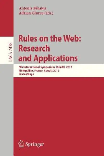 Buy Rules on the Web (English, Antonis Bikakis | Adrian Giurca) — BookShops.in