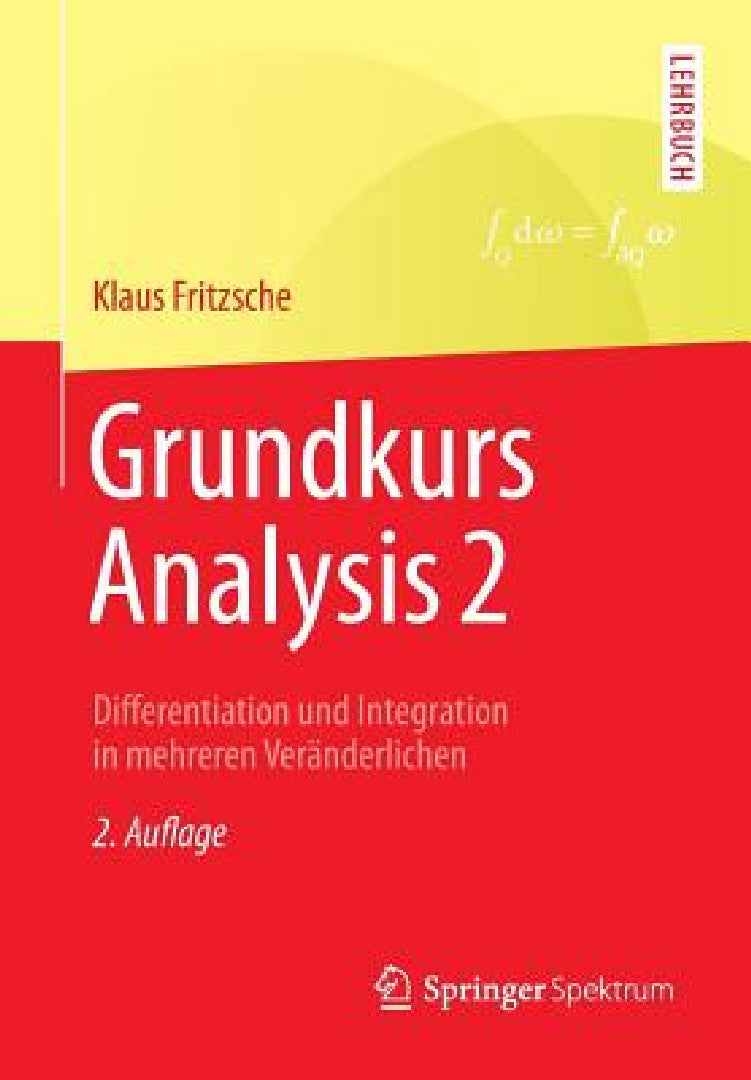 Buy Grundkurs Analysis 2 (English, Klaus Fritzsche) — BookShops.in