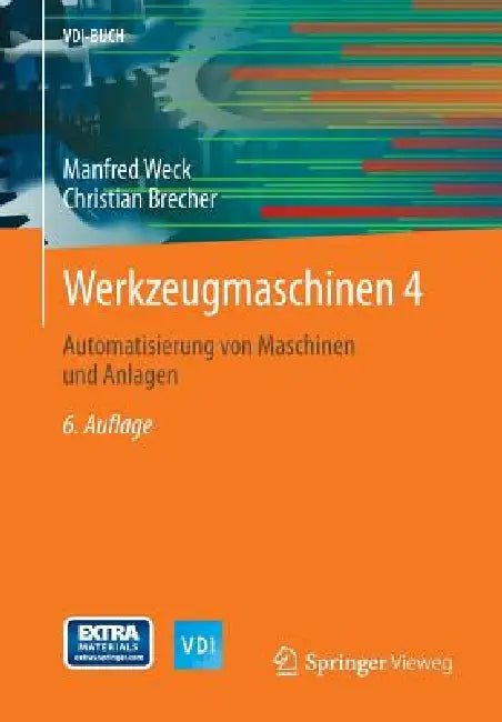 Buy Werkzeugmaschinen 4 (English, Manfred Weck) — BookShops.in