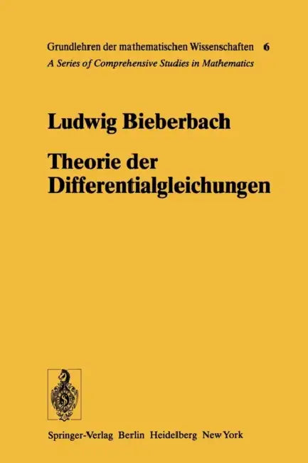 Buy Theorie Der Differentialgleichungen (English, Ludwig Bieberbach) — BookShops.in