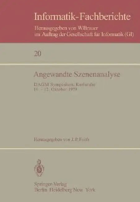 Buy Angewandte Szenenanalyse (English, Jörgen P. Foith) — BookShops.in